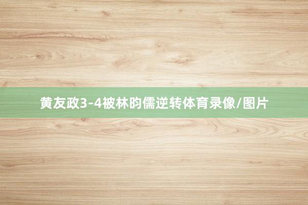黄友政3-4被林昀儒逆转体育录像/图片