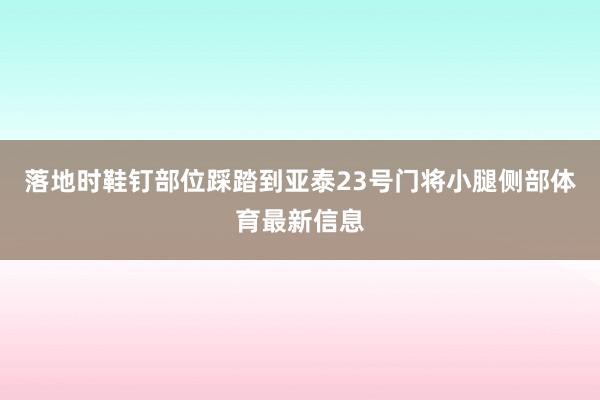 落地时鞋钉部位踩踏到亚泰23号门将小腿侧部体育最新信息