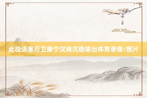 此役活塞后卫康宁汉姆沉稳输出体育录像/图片