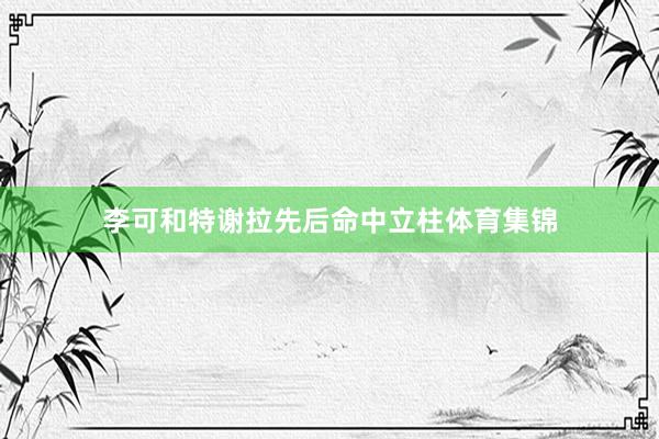李可和特谢拉先后命中立柱体育集锦