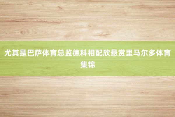 尤其是巴萨体育总监德科相配欣悬赏里马尔多体育集锦