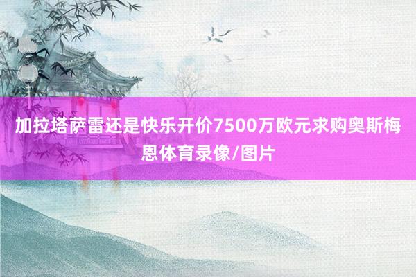 加拉塔萨雷还是快乐开价7500万欧元求购奥斯梅恩体育录像/图片