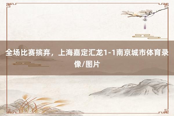 全场比赛摈弃，上海嘉定汇龙1-1南京城市体育录像/图片
