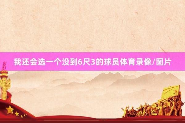 我还会选一个没到6尺3的球员体育录像/图片