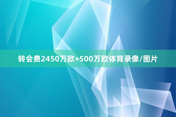 转会费2450万欧+500万欧体育录像/图片