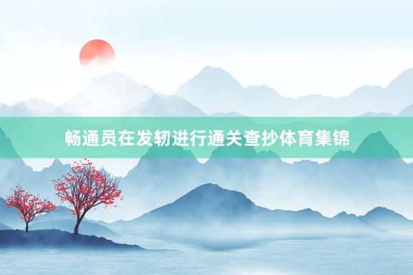 畅通员在发轫进行通关查抄体育集锦