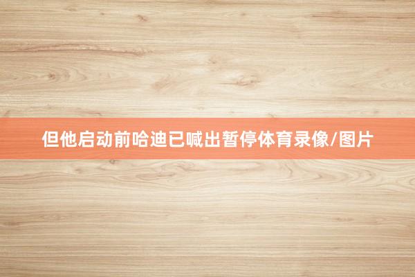 但他启动前哈迪已喊出暂停体育录像/图片