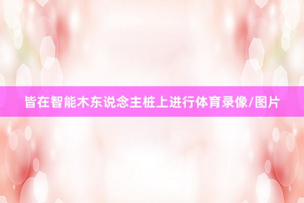 皆在智能木东说念主桩上进行体育录像/图片