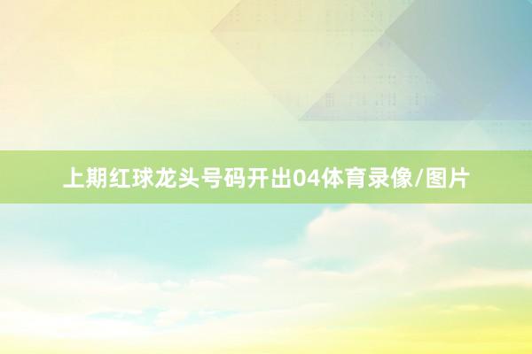 上期红球龙头号码开出04体育录像/图片