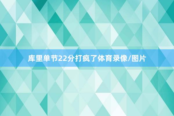 库里单节22分打疯了体育录像/图片